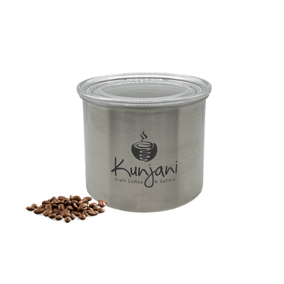 Small Brushed Steel Coffee Storage Canister