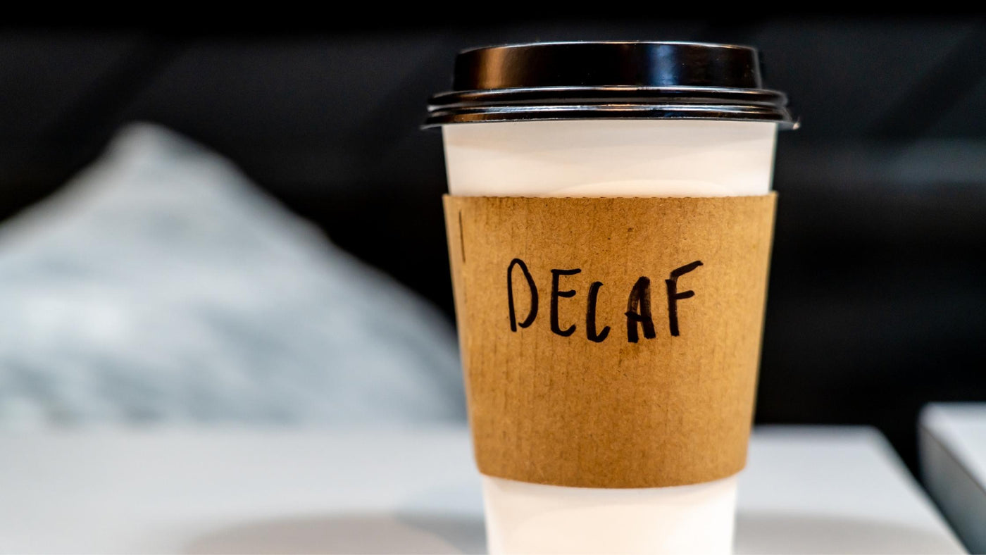 Cup of decaf coffee