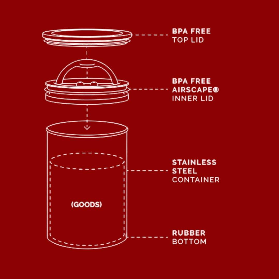 Kunjani Airscape coffee canister details