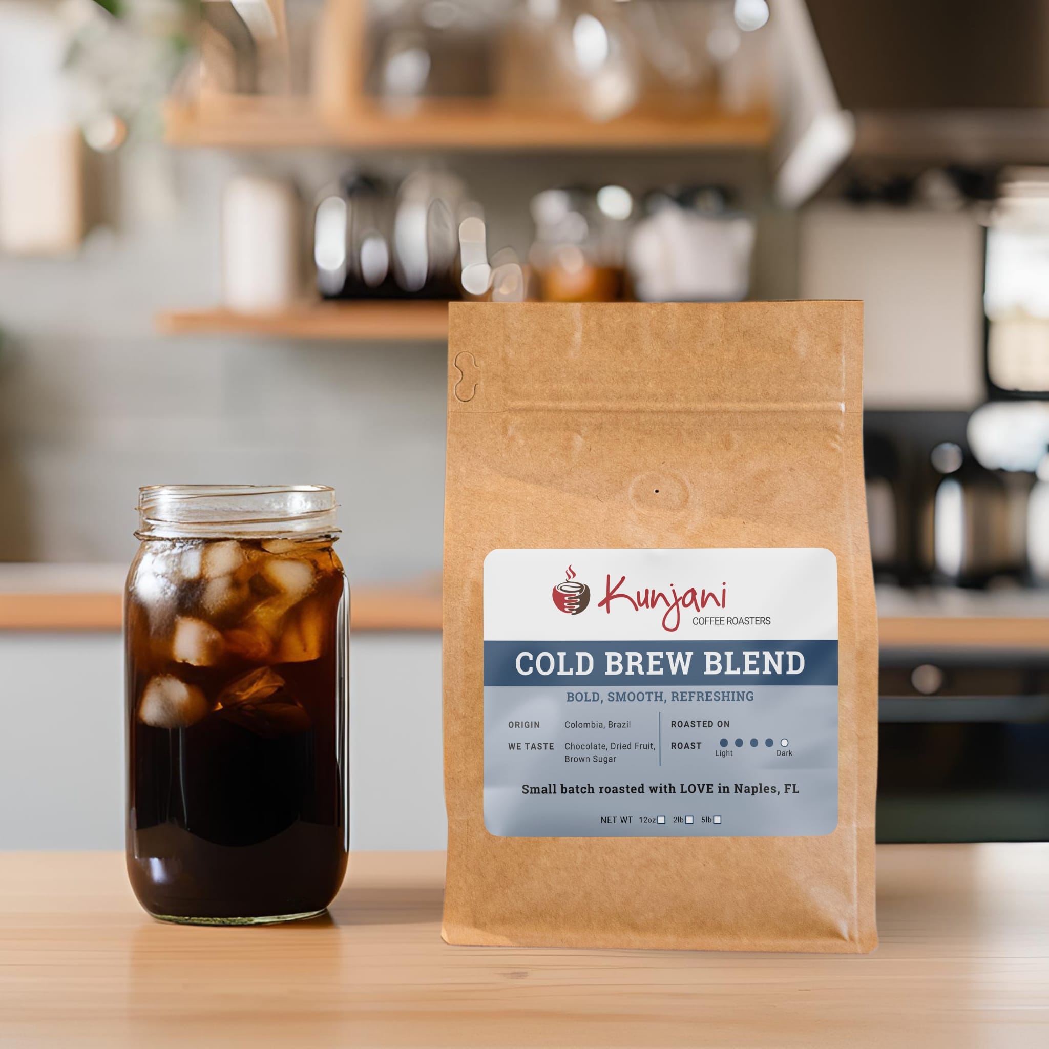 Cold Brew Blend - Low Acidity, Medium-Dark Roast Coffee | Kunjani