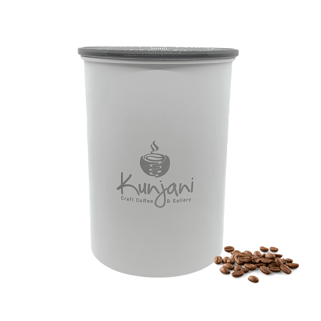 Medium White Coffee Storage Canister