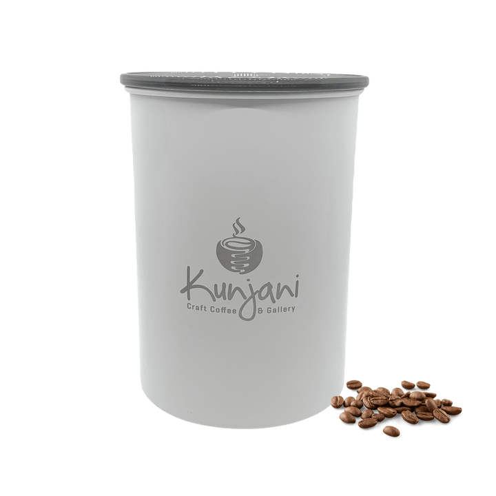 Medium White Coffee Storage Canister