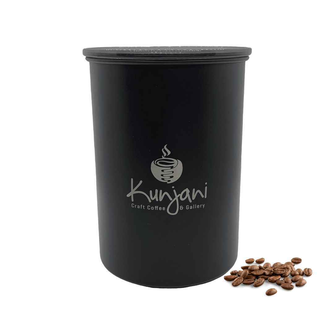 Medium Black Coffee Storage Canister