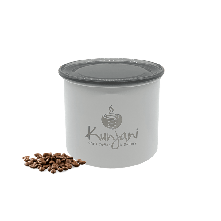 Small White Coffee Storage Canister