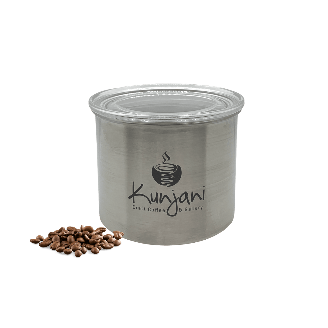 Small Brushed Steel Coffee Storage Canister