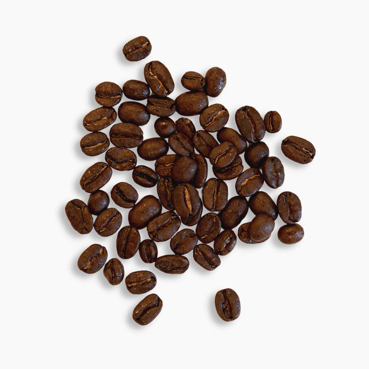 Detail view of Colombia coffee beans