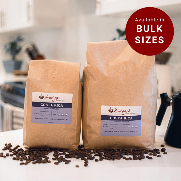 Bulk size bags of Costa Rica specialty coffee