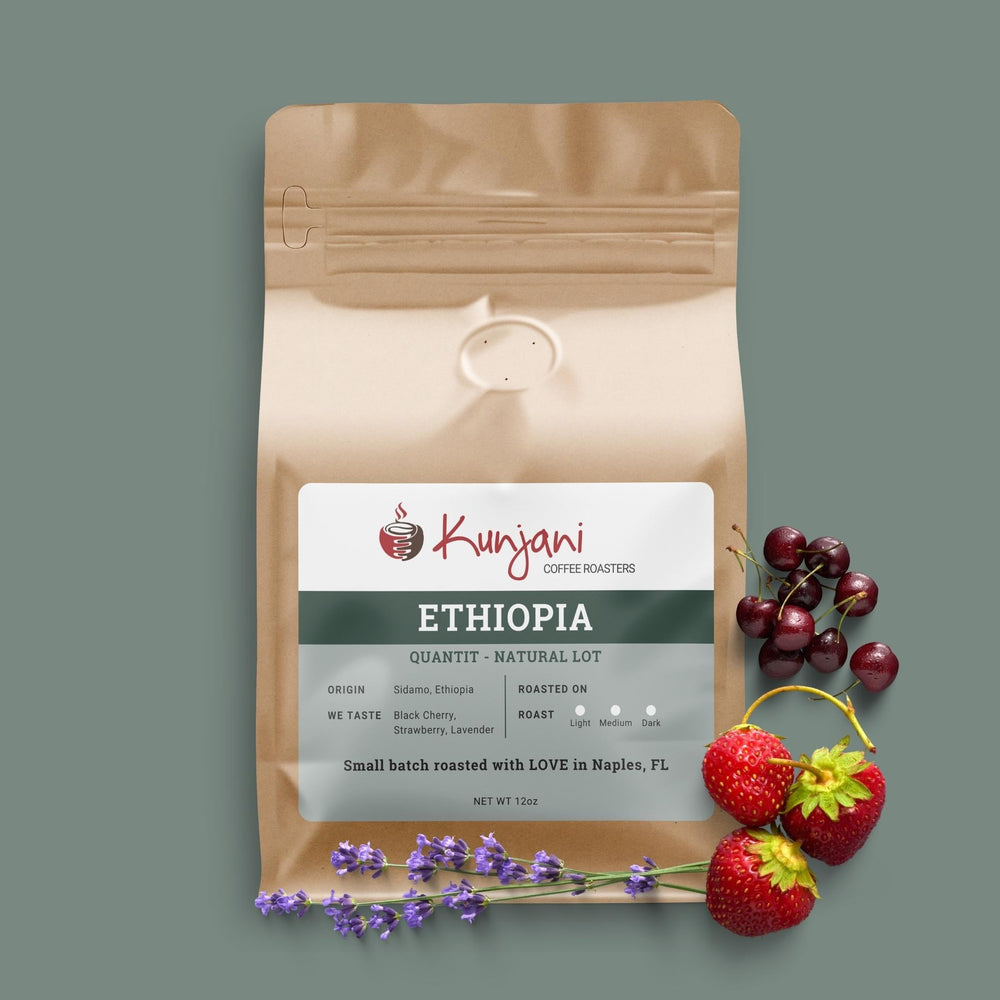 Ethiopia coffee with notes of cherry, strawberry and lavender